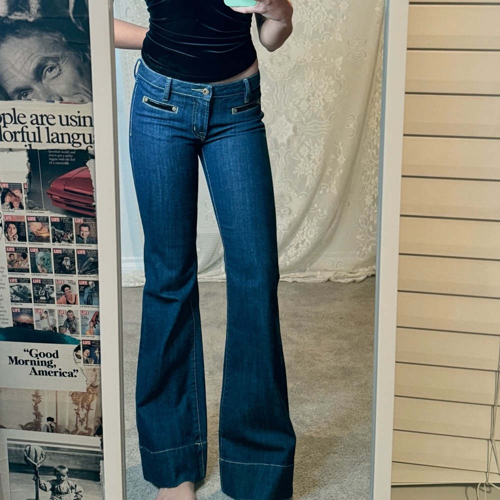 Buffalo David Bitton Dark Blue Flare Jeans